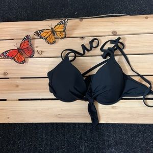 Black Push Up Bikini Top